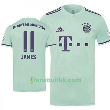 Fotballdrakt FC Bayern München James Rodriguez 11 Bortetrøye 2018-2019 Kortermet
